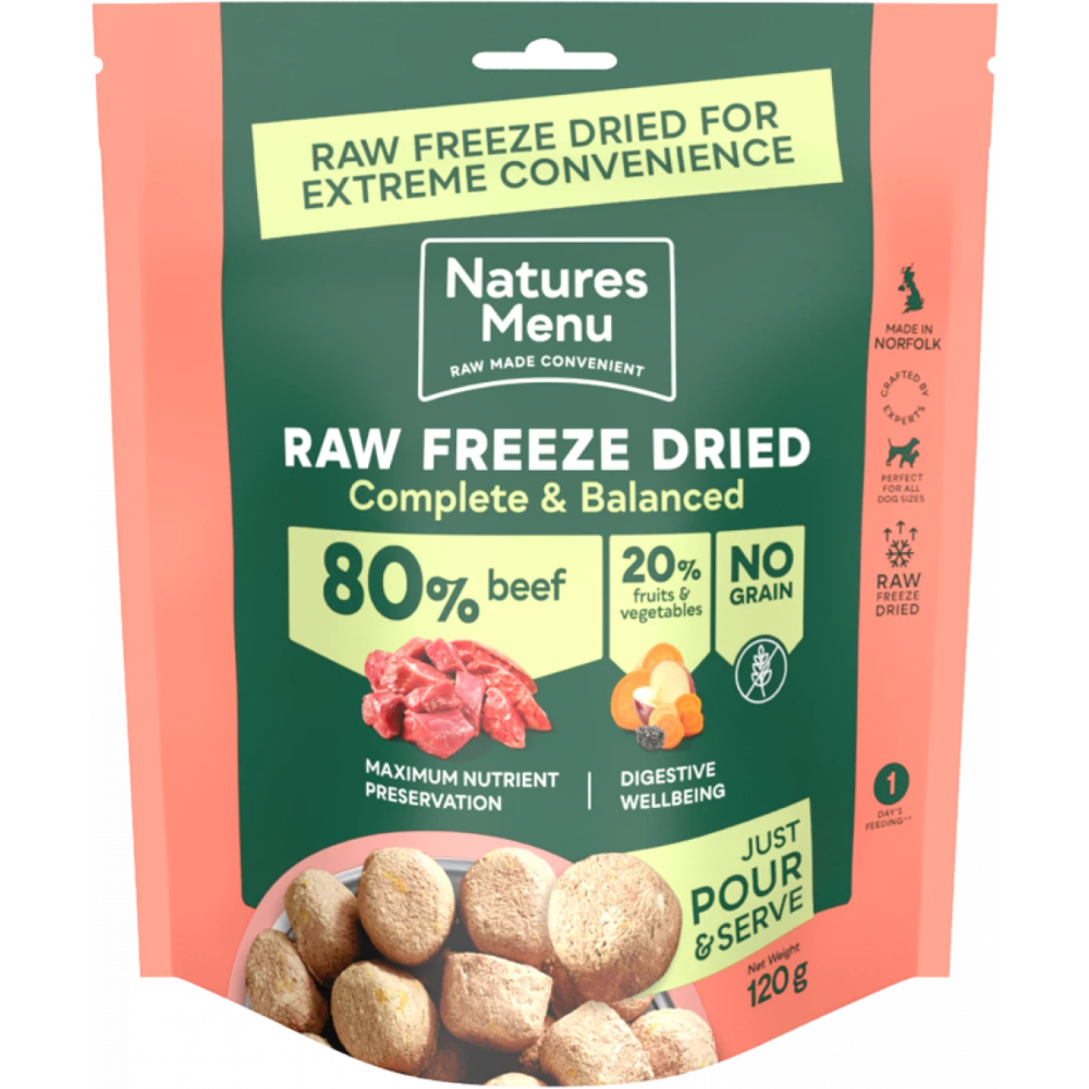 Natures Menu 80/20 Raw Freeze Dried Dog Food All Pack Sizes