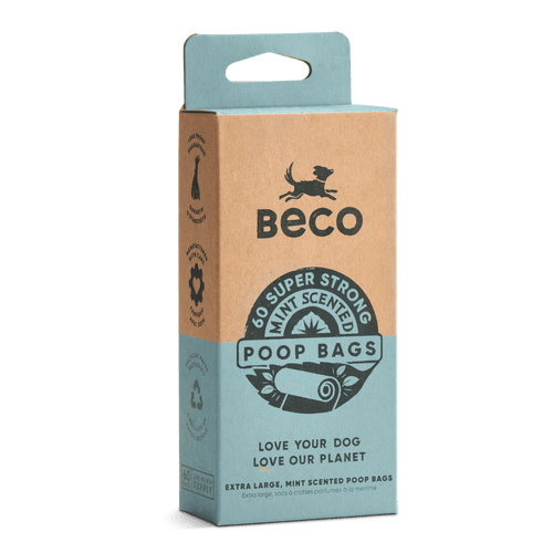 Beco Large Dog Poop Bags Mint Scented 60/120/270 Pack	