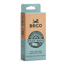 Load image into Gallery viewer, Beco Large Dog Poop Bags Mint Scented 60/120/270 Pack	
