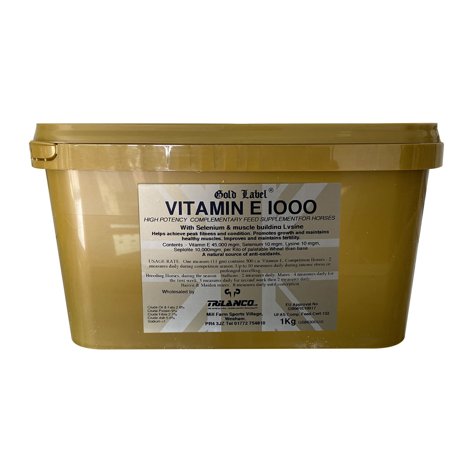 Gold Label Vitamin E 1000 For Horses - 1kg 