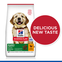 Load image into Gallery viewer, Hill&#39;s Science Plan Large Breed Puppy Dry Food with Chicken 12kg Bag
