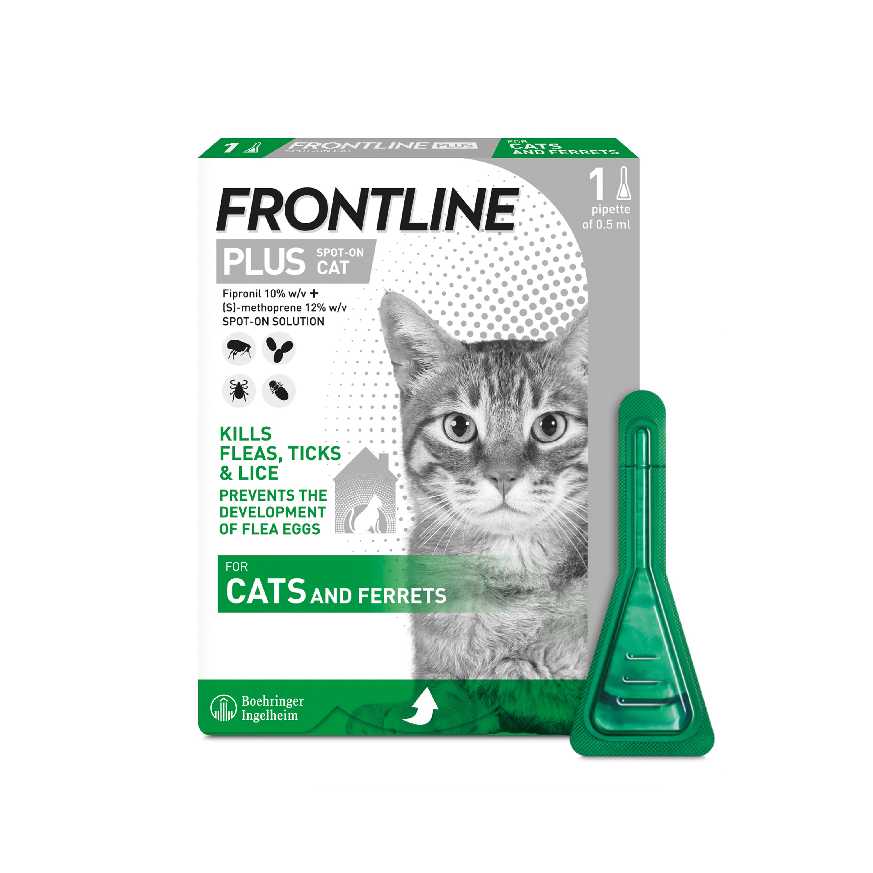 Frontline Plus Flea & Tick Treatment For Cats & Dogs