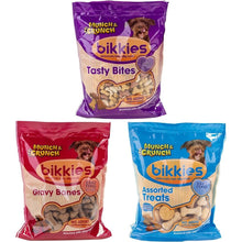 Load image into Gallery viewer, Munch &amp; Crunch Bikkies Dog Treats - Bites, Gravy Bones, Meaty Rolls
