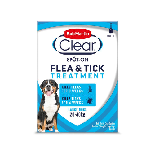 Bob Martin Clear Spot-On Flea & Tick Treatment For Large Dogs 20-40kg