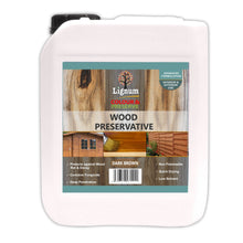 Load image into Gallery viewer, Lignum Wood Preserver Colour &amp; Preserve 3 Colours 1ltr &amp; 5ltr	
