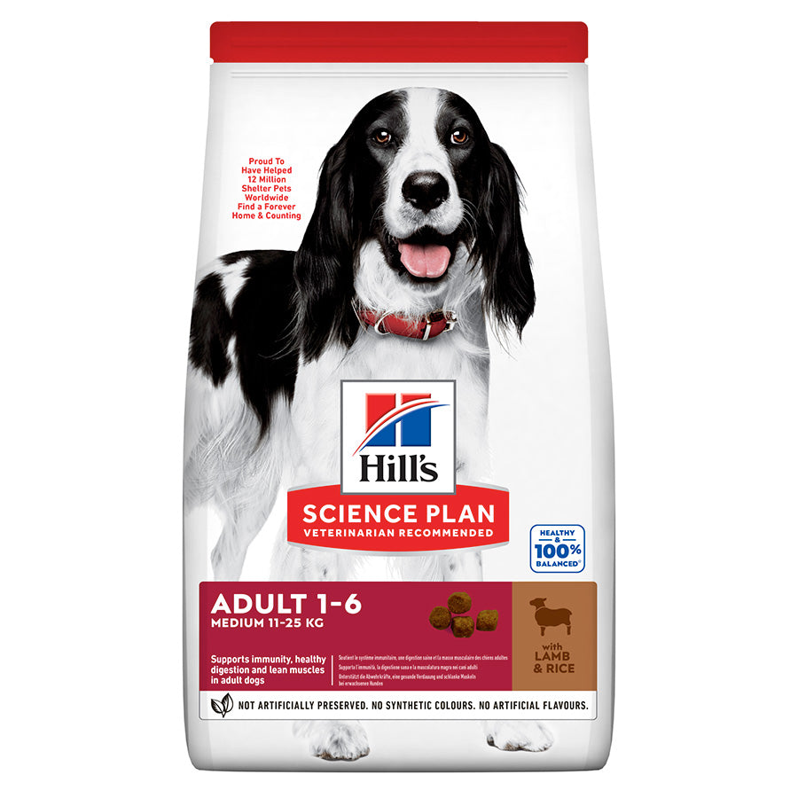 Hill's Science Plan Adult Medium Dry Dog Food Lamb & Rice Flavour 14kg