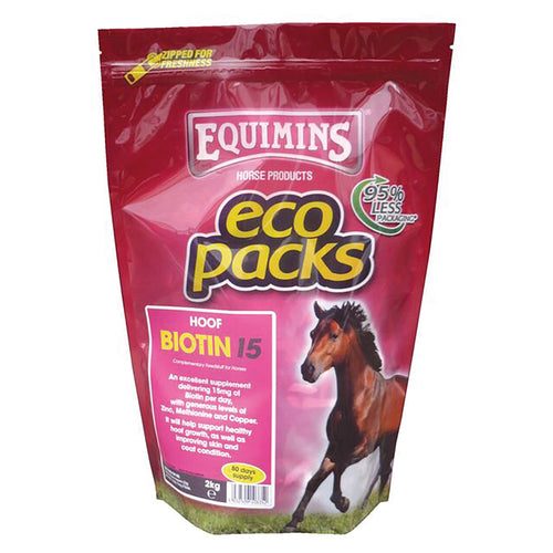 Equimins Biotin 15 2kg Eco Pack For Horses 