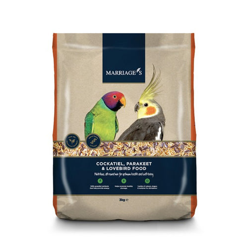 Marriage's Cockatiel Parakeet Lovebird Food 3kg