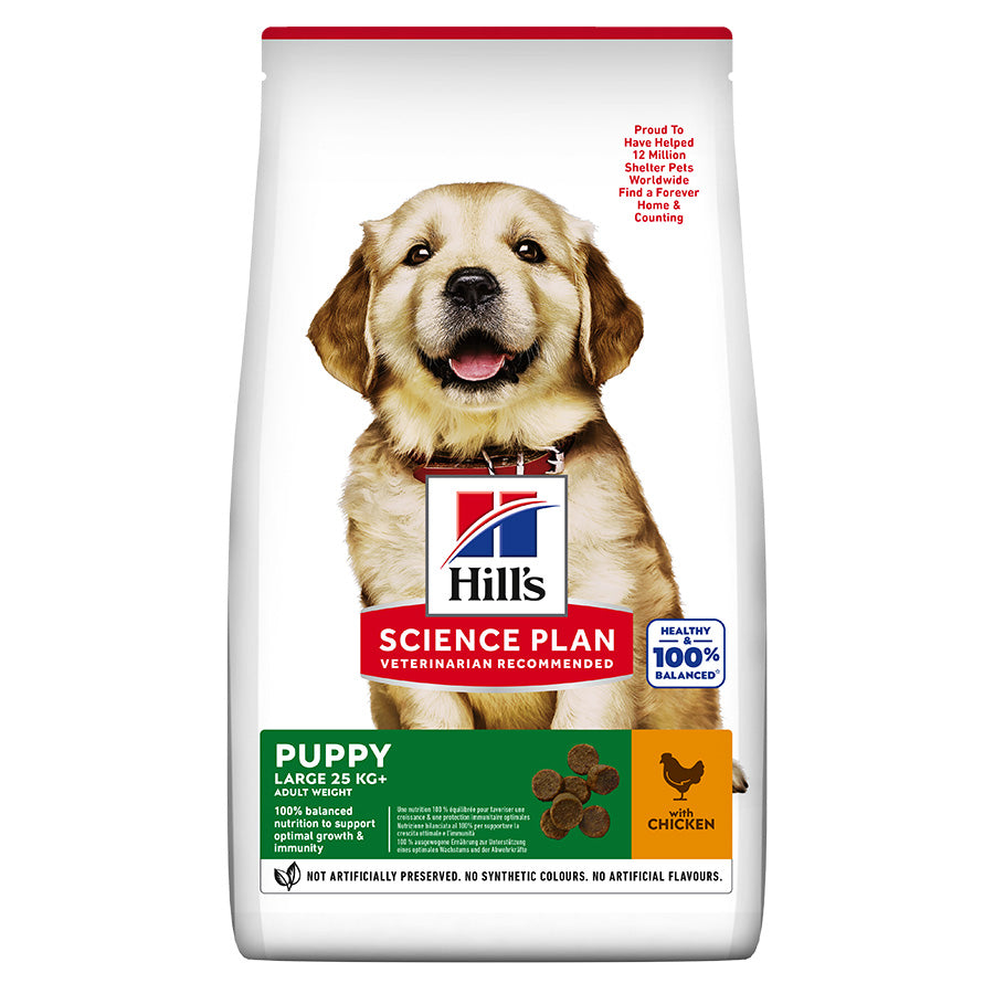 Hill's Science Plan Large Breed Puppy Dry Food with Chicken 12kg Bag