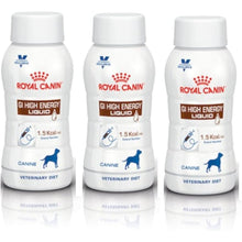 Load image into Gallery viewer, Royal Canin Veterinary Diet Canine GI High Energy Liquid Dog Food 200ml x 3
