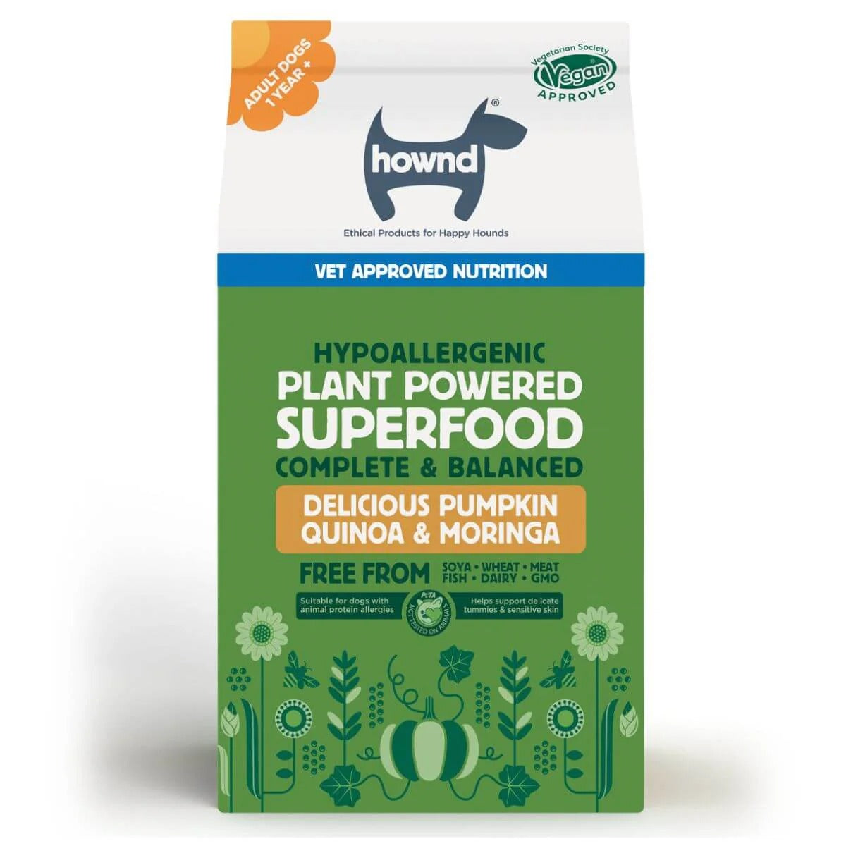 Hownd Plant Powered Superfood Dry Adult Pumpkin & Quinoa