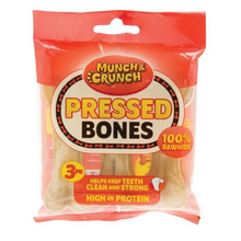 Load image into Gallery viewer, Munch &amp; Crunch Pressed Bones For Dogs Various Sizes

