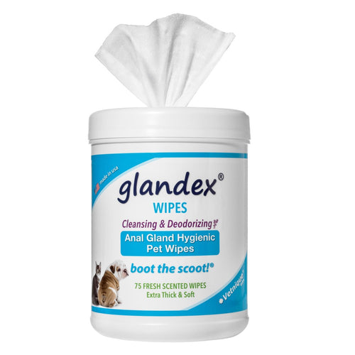 Glandex Anal Hygiene Wipes For Cats & Dogs