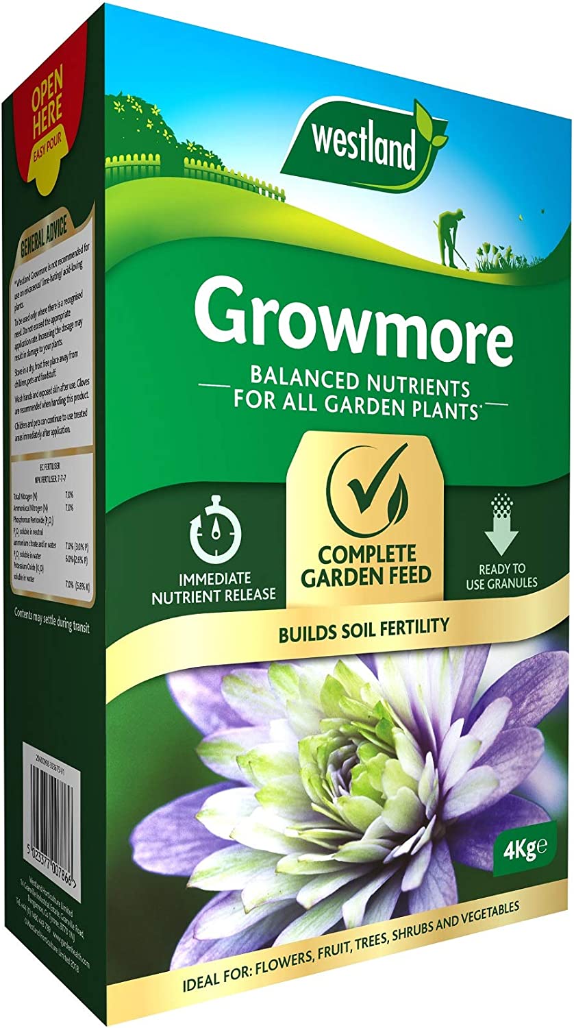 Westland Growmore Balanced Nutrients For All Gardens and Plants 1.5kg, 4kg and 10kg