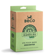 Load image into Gallery viewer, Beco Large Poop Bags With Tie Handles Unscented x60/x270 Pack	
