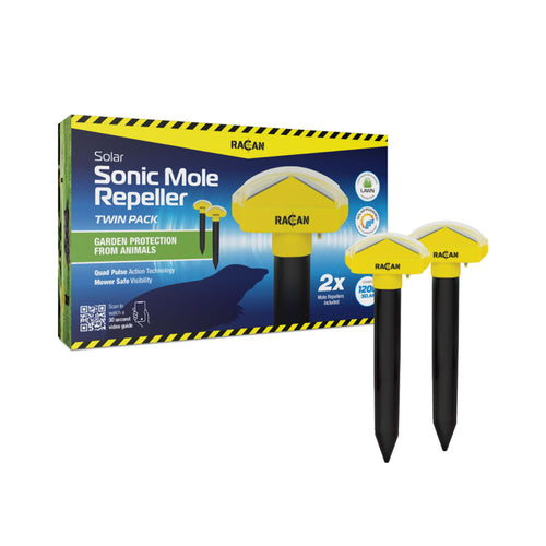 Lodi Racan Solar Sonic Mole Repeller Twin Pack