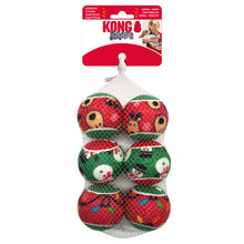 Load image into Gallery viewer, KONG Holiday SqueakAir Balls 6pk Small/Medium
