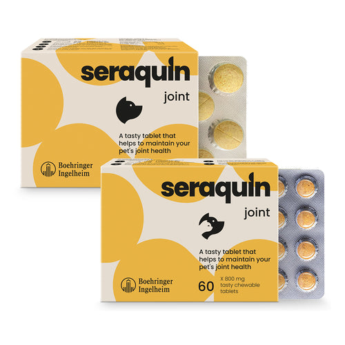 Seraquin Joint Tablets For Cats & Dogs - 800mg / 2g x 60 Chewable Tablets