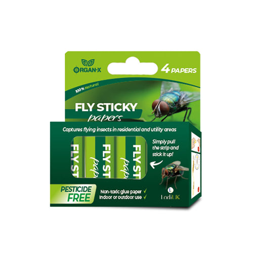 Lodi Organ-X Fly Sticky Papers 4 Pack