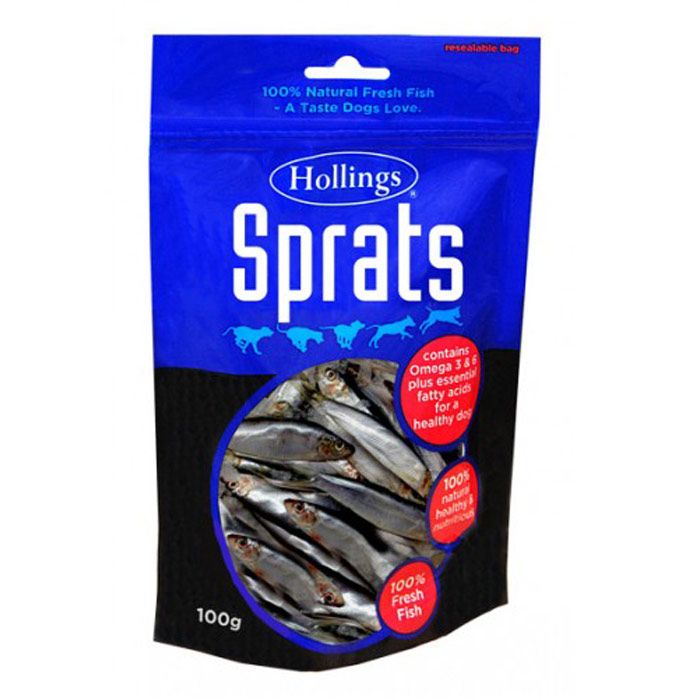 Hollings Sprats Dog Treat 100g MultiPacks