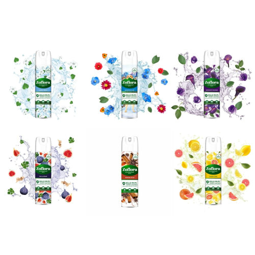 Zoflora Fresh Home Odour Eliminator Fragrance Air Freshener Aerosol 300ml (All Scents)