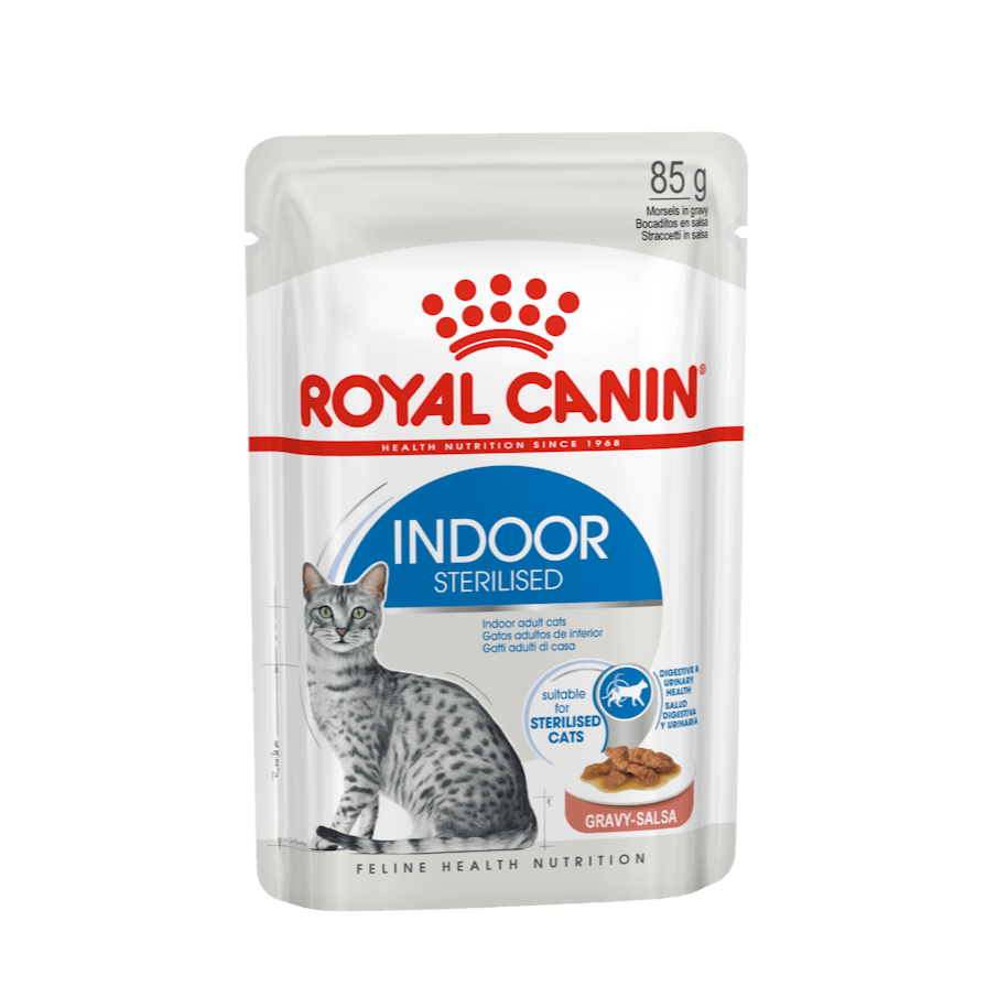 Royal Canin Indoor Sterilised in Gravy 12 x 85g