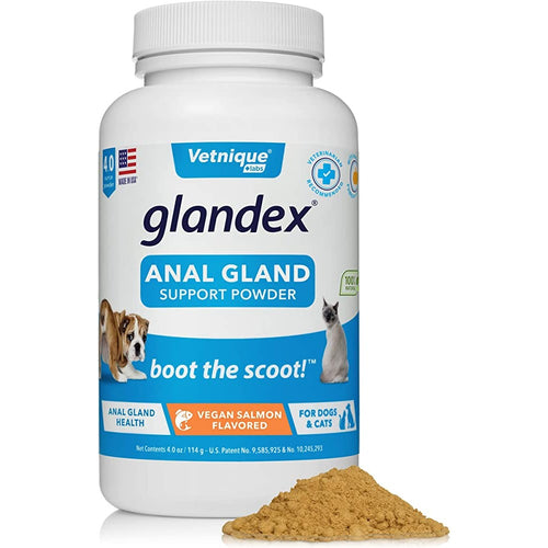 Glandex Vegan Salmon Flavoured Powder Dog & Cat Anal Gland Supplement