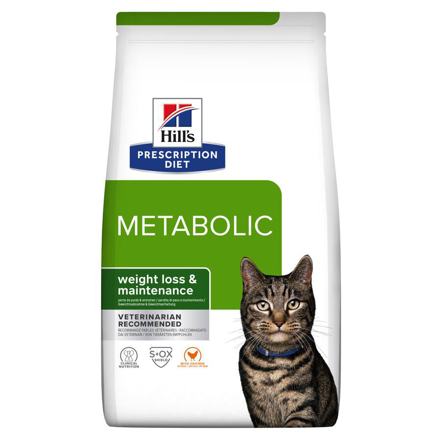 Hill's Prescription Diet Metabolic Weight Management Dry Cat Food with Chicken 8kg Bag