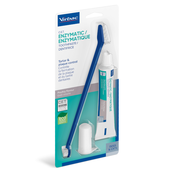 Virbac Enzymatic Toothpaste Kit For Dogs Poultry Flavour Direct4Pet Free Delivery