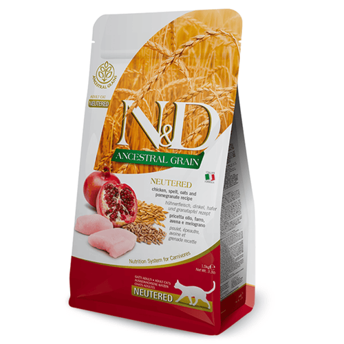 N&D Ancestral Grain Cat Neutered 1.5kg