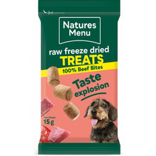 Load image into Gallery viewer, Natures Menu Freeze Dried Bites Beef For Dogs
