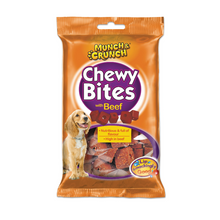 Load image into Gallery viewer, Munch &amp; Crunch Chewy Bites Dog Treats Chicken/Beef
