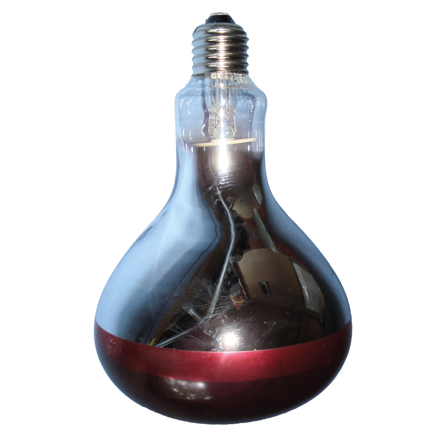 Intelec Hard Glass Infra-Red Heat Bulb Ruby 150W