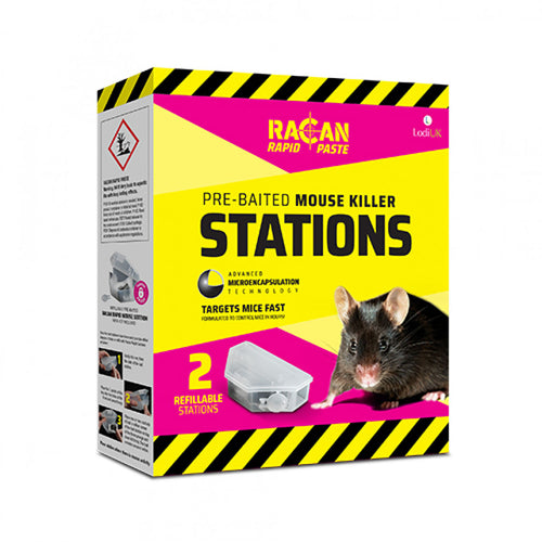 Lodi Racan Rapid Pre-Baited Mouse Killer Stations 2 Pack