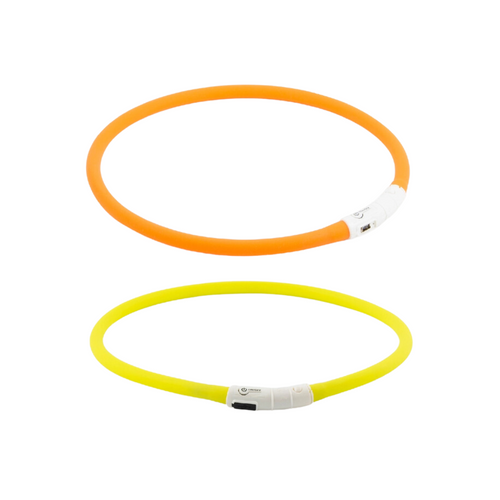 Rechargeable Flashing Band Yellow/Orange