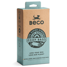 Load image into Gallery viewer, Beco Large Dog Poop Bags Mint Scented 60/120/270 Pack	
