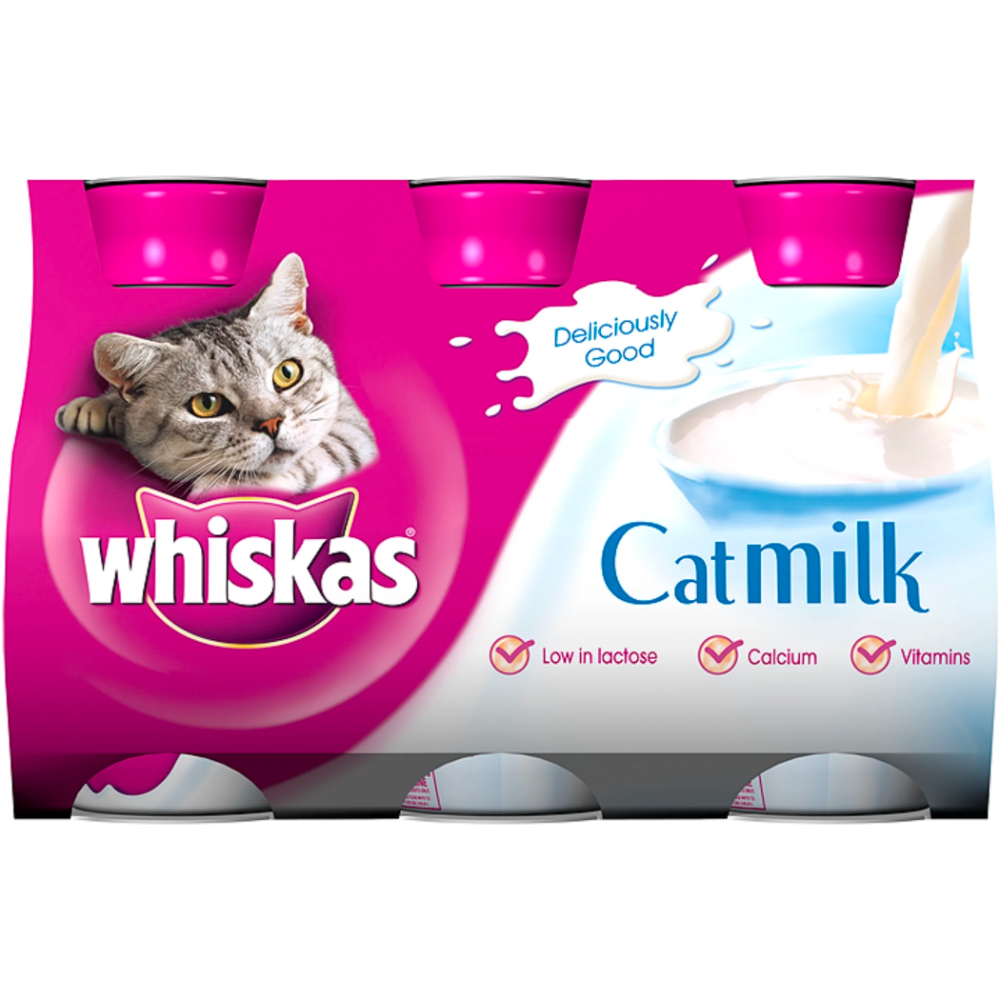 Whiskas Cat Milk 200ml Single and 3 Pack