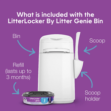 Load image into Gallery viewer, LitterLocker by Litter Genie Bin With Extra Refill
