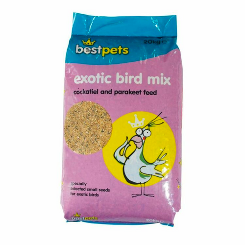 Bestpets Cockatiel & Parakeet Exotic Bird Mix 20Kg 