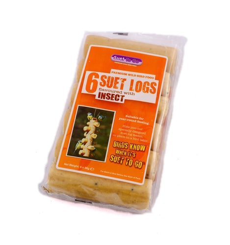 Suet To Go Suet Logs Insect - 6 x 90 GM x 6 Pack