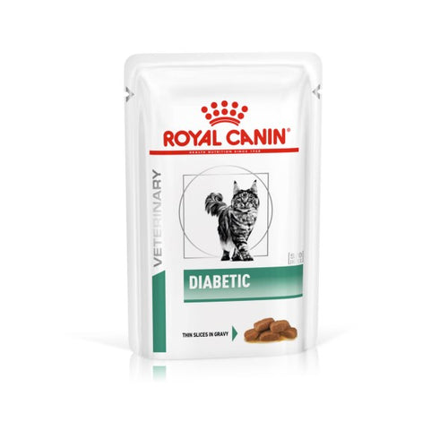 Royal Canin Cat Food Diabetic Veterinary Health Nutrition Feline - 85g Pouches