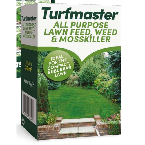 Turfmaster Lawn Feed & Weed Mosskiller 1kg