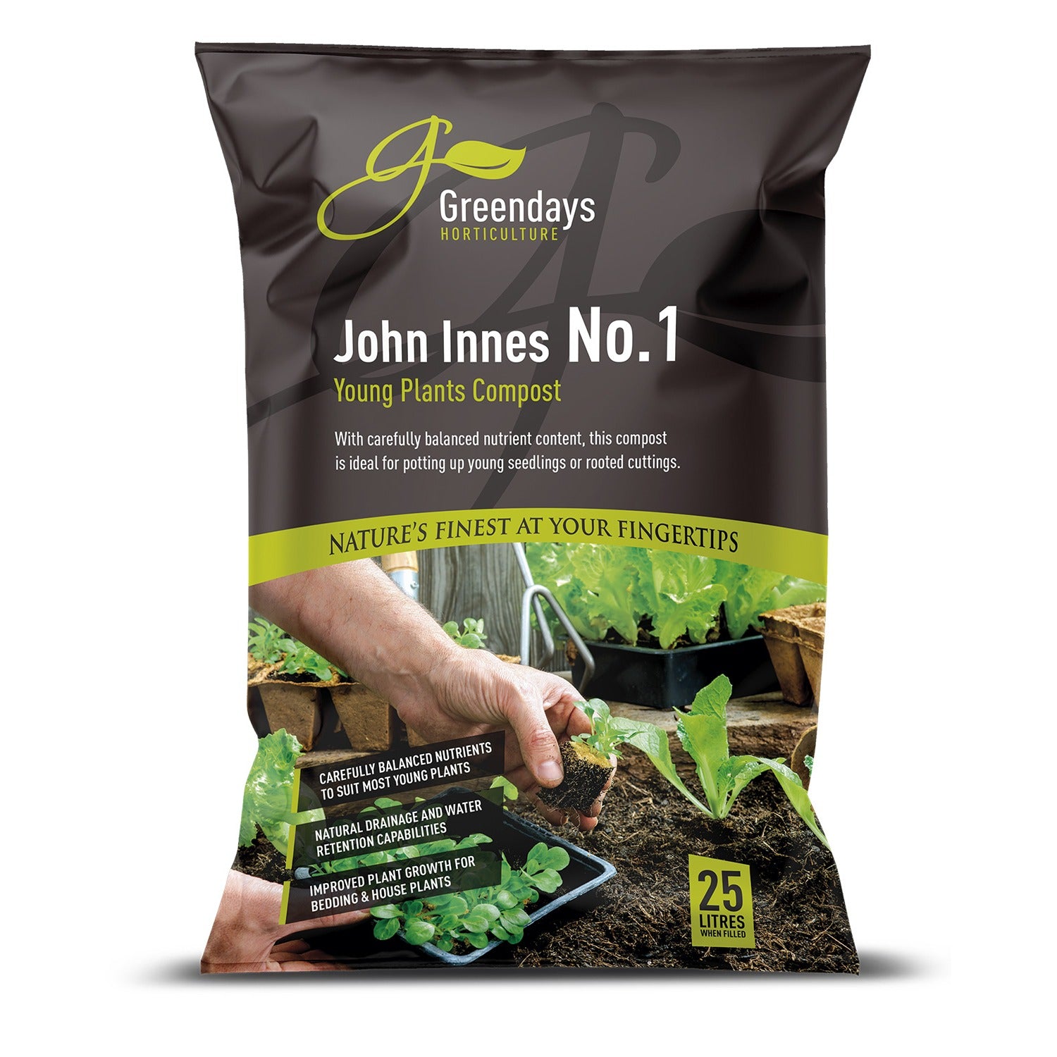 Evergreen John Innes No.1 Young Plants Compost - 25 Litre