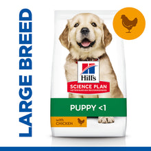 Load image into Gallery viewer, Hill&#39;s Science Plan Large Breed Puppy Dry Food with Chicken 12kg Bag
