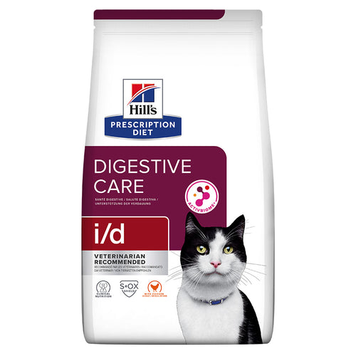 Hill's Prescription Diet i/d Digestive Care Dry Cat Food with Chicken 8kg Bag