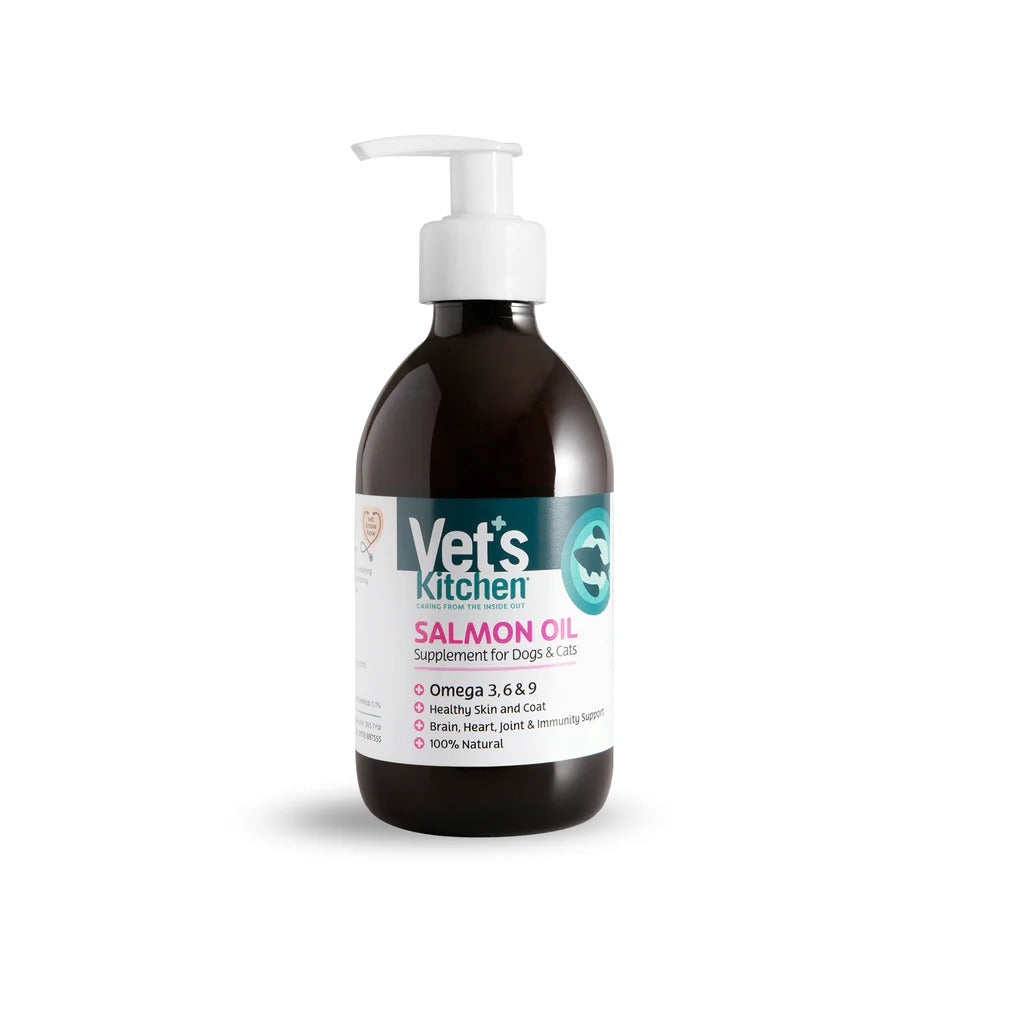 Vets Kitchen Salmon Oil Supplement With Pump 300ml