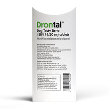 Load image into Gallery viewer, Drontal Tasty Bone Wormer Tablets for Small &amp; Medium Dogs - 2 to 20kg All Pack Sizes
