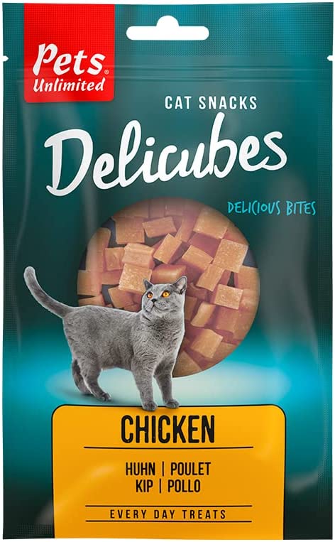 Pets Unlimited Delicubes Treats For Cats - Various Flavours 