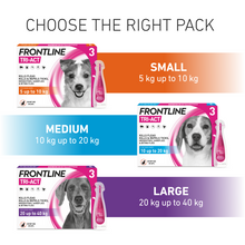 Load image into Gallery viewer, FRONTLINE Tri-Act Flea &amp; Tick Treatment for Dogs
