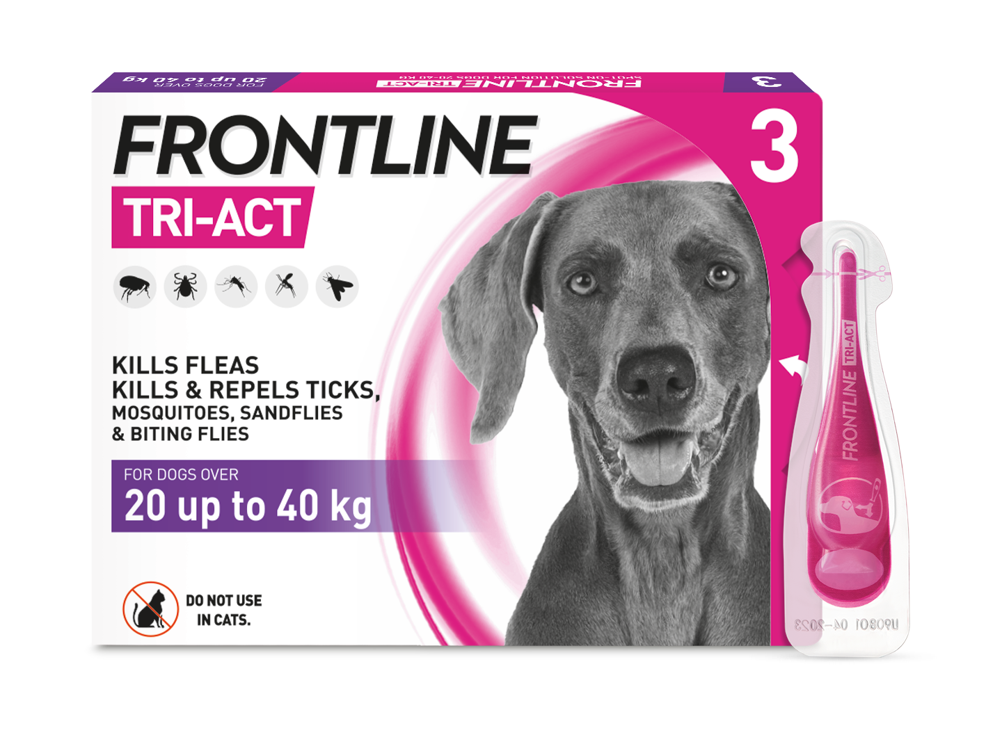 FRONTLINE Tri-Act Flea & Tick Treatment for Dogs